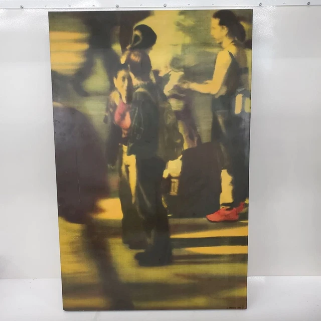 Sherry Karver "Time Standing Still II" 2001 Photo-based Oil Painting 39x25 Inch