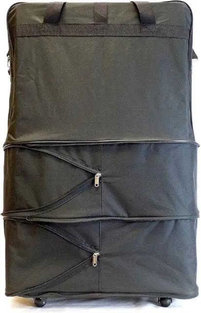 40" XXL Jumbo Expandable Rolling Duffel Bag Wheeled Spinner Suitcase Luggage 2