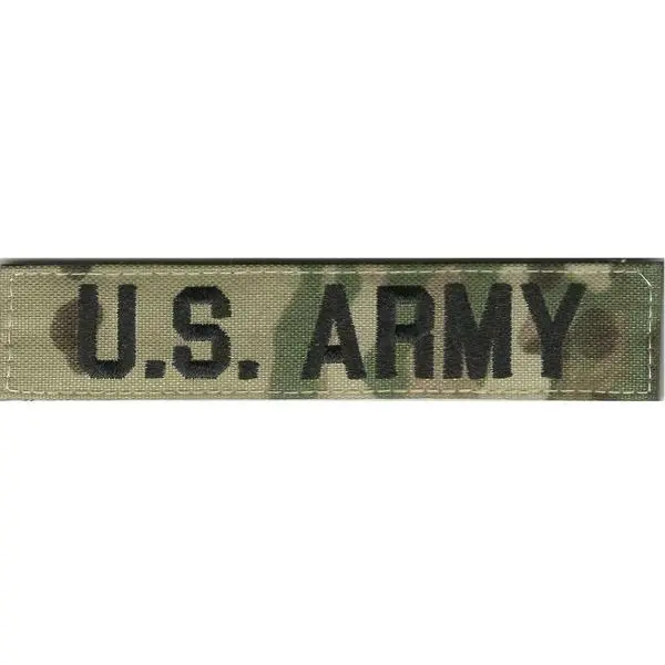 BuckUp Tactical Patch Hook US ARMY MULTICAM NAME TAPE - 1" X 5"