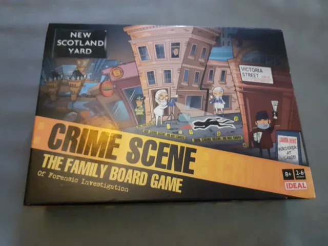 New Scotland Yard Crime Scene The Family Board Game 8+ Ideal Complete