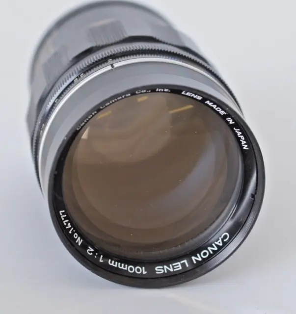 canon 100mm f2 screwmount lens