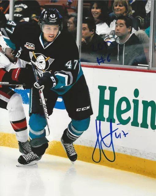 HAMPUS LINDHOLM Anaheim Ducks Signed Autographed 8x10 photo 2012 NHL Draft