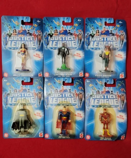 DC Justice League Unlimited  Die Cast Metal Mattel Figure Lot