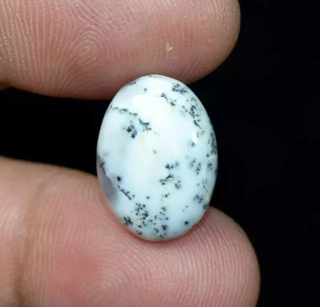 8,45 cts. Pierre gemme cabochon d'opale de dendrite 100% naturelle pour...