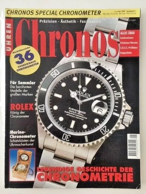 German watch magazin / Magazine allemand de montres CHRONOS hs CHRONOMETRE