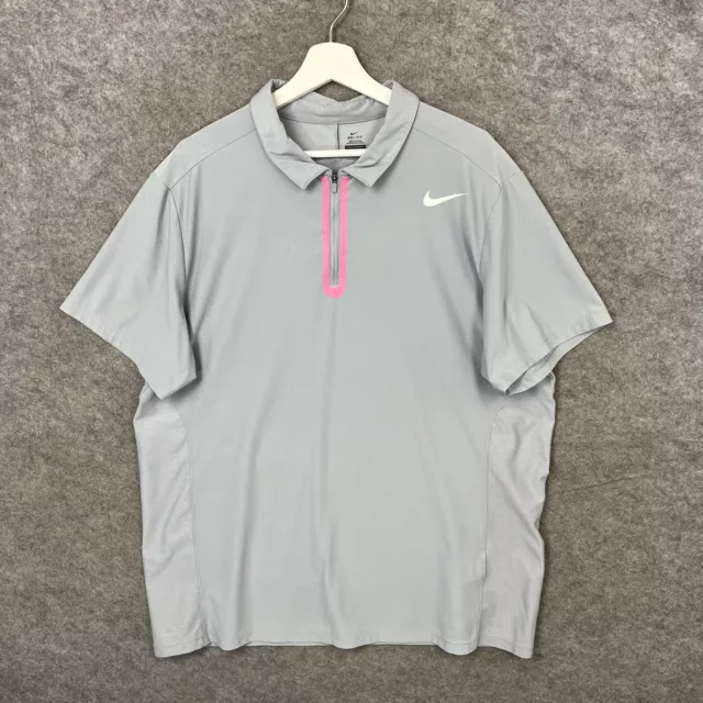 Roger Federer Shirt Mens Extra Large Grey Nike RF Tennis Australian Open 2013