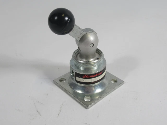 Humphrey 125V Air Piloted Valve Detended 1/8" 2-Pos W/ Mounting Base ! NOP !