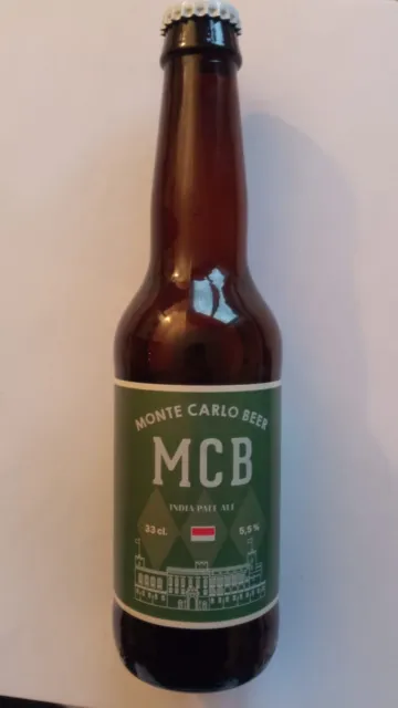 Beer bottle full brewed & canned in Montecarlo