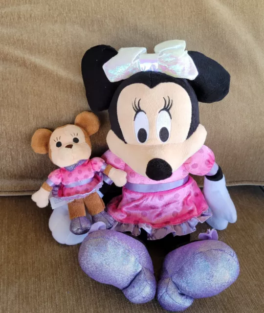 Disney Twinkle Bow Minnie Mouse Boutique Plush 15" Just Play