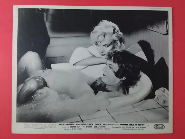 Lobby Cards  Some Like It Hot   Five British Cinema  Marilyn Monroe Tony Curtis 2