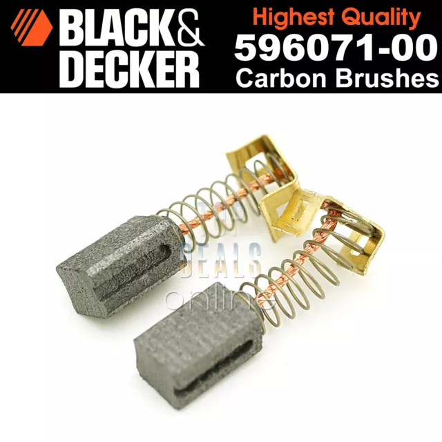 Black & Decker CD115 CD110 CD105 Carbon Brushes for Angle Grinders 596071-00