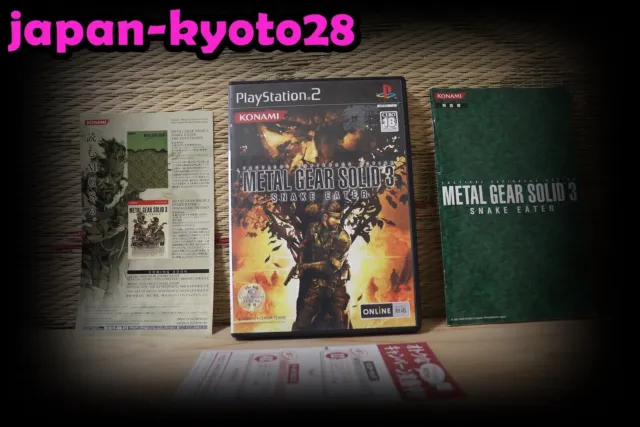 Metal Gear Solid 3 Snake Eater Complete Set Japan Playstation 2 PS2