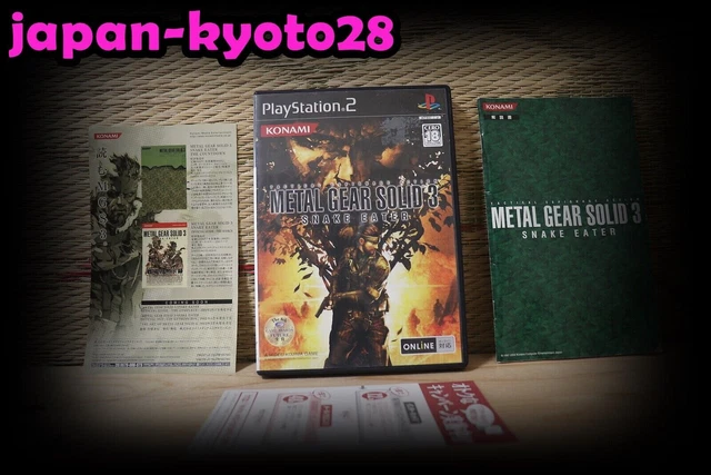 Metal Gear Solid 3 Snake Eater Complete Set Japan Playstation 2 PS2