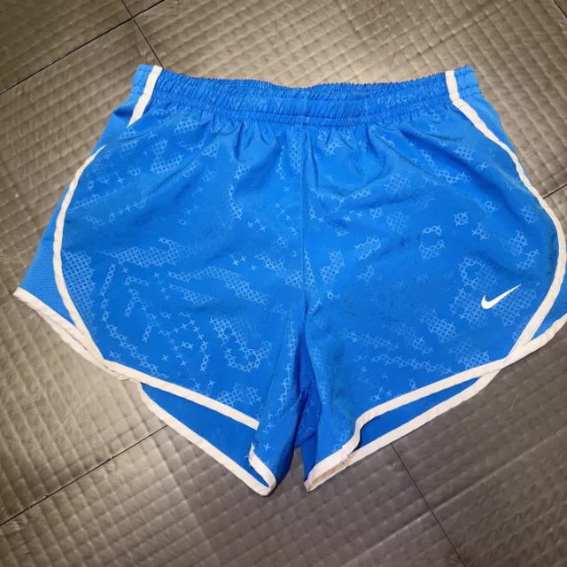 Nike Youth Girls Blue Athletic Shorts Size Medium Dri-Fit