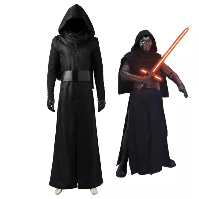 Star Wars 7 The Force Awakens Kylo Ren Costume Cosplay Suit Ver1 Men's Outfit