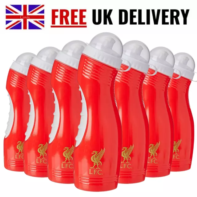 Liverpool FC Official Water Bottle Drinks Gym Sports Football Running Red