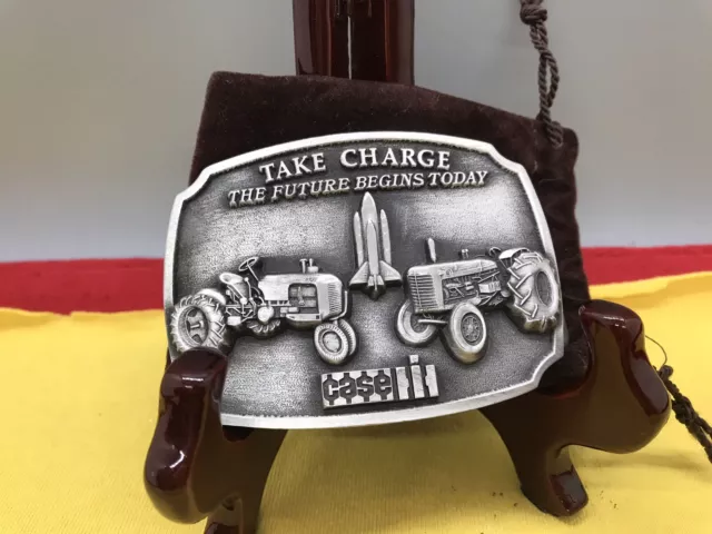 Case IH  Parts Trade Fair 1988 Gift  Edition Ser#1236 Pewter Belt Buckle #23-77