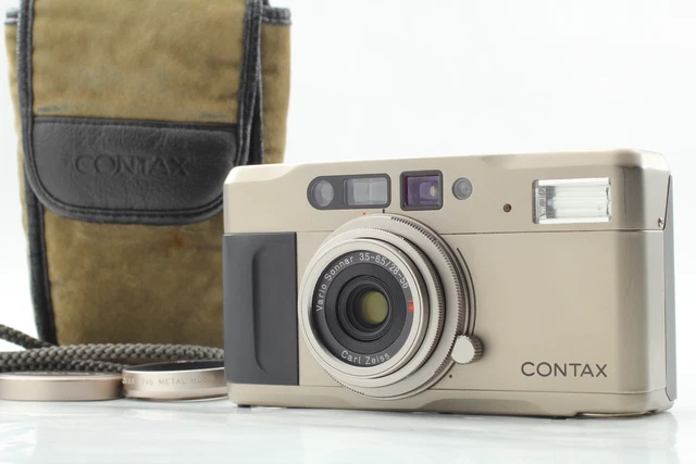 LCD Works [Near MINT w/Case ] Contax TVS Data Back 35mm Film Camera From JAPAN