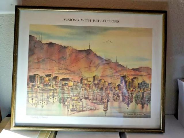 Visions with Reflections by Barbara Mc Brown 1992 Painting (#976/0)