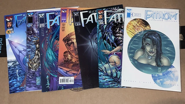 Lot of 7 Michael Turner's Fathom Comics  Top Cow 1998-2002