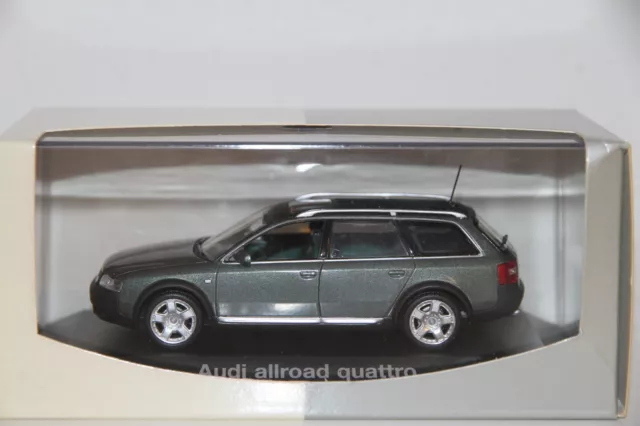 1:43 Minichamps AUDI A6 allroad quattro Avant C5 BJ 1999 (Typ 4B) grünmet.in OVP