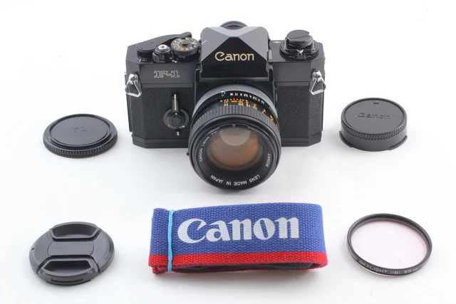 [MINT + Strap] Canon F-1 35mm Film Camera SLR + FD 50mm f1.4 SSC Lens From JAPAN