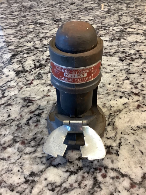 Great Working Morse Starrett Model No. 1 Impact Cable Cutter Tool With Blade
