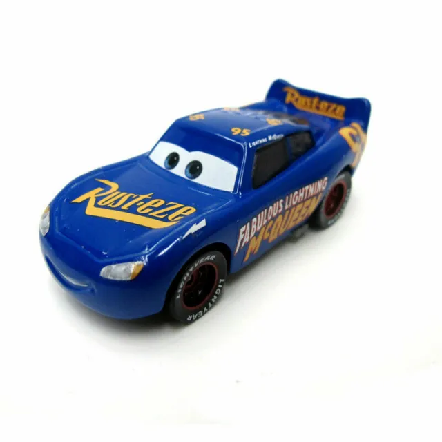 Mattel Disney Pixar Cars NO.95 Blue Lightning McQueen Diecast Movie Toys Car