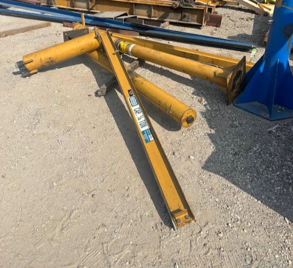 Contrx 1/4 Ton Freestanding Base Mounted Jib Crane, 8'-0" Span x 8'-0" HUB