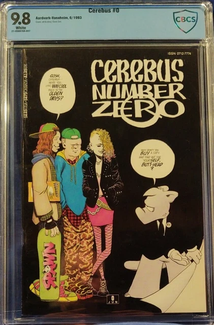 CEREBUS NUMBER ZERO #0 CBCS 9.8 wp Aardvark Comic 1993 free shipping