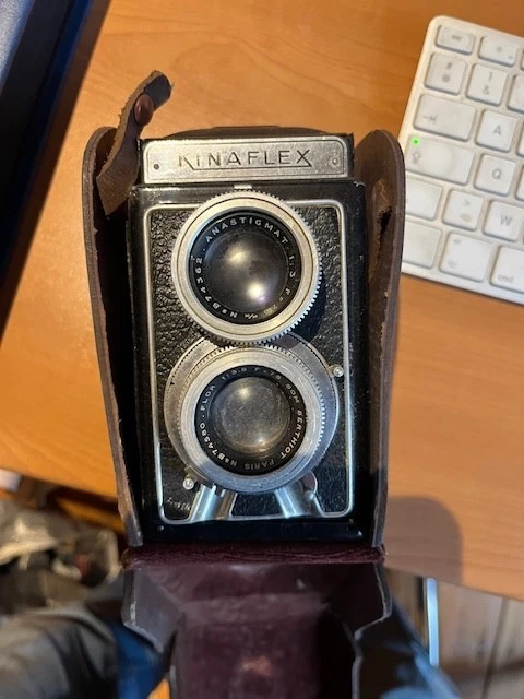 Ancien Appareil Photo Delsey Teleroy Royer - Vintage Français Pour Collection
