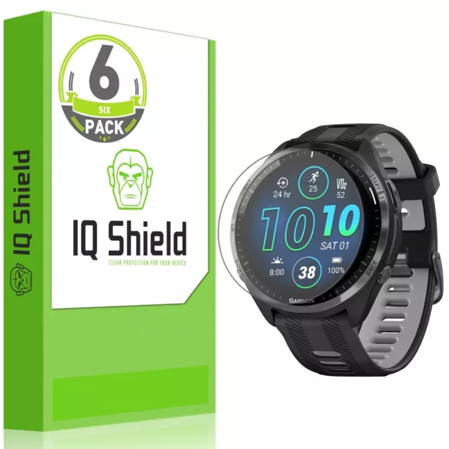 6x IQ Shield LIQuidSkin Screen Protector for Garmin Forerunner® 965