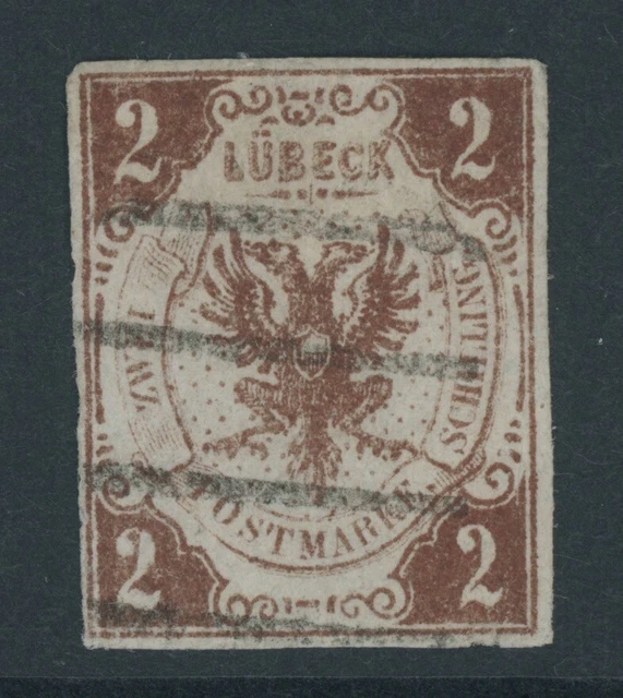 Lübeck Mi. Nr. 3 gestempelt 300 Euro