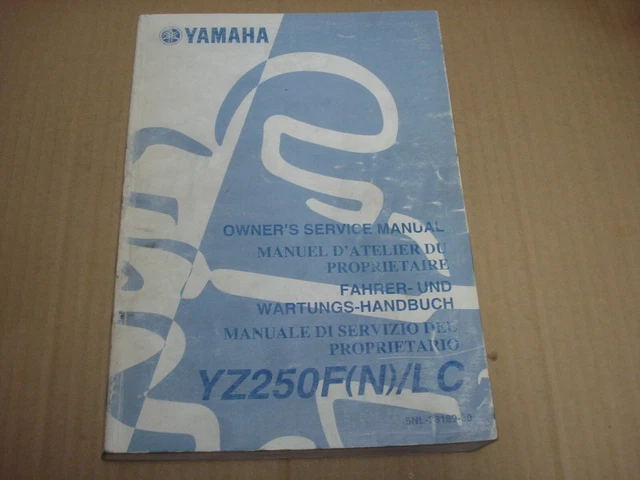 2001 Yamaha YZ250F(N)/LC Owner's Service Manual