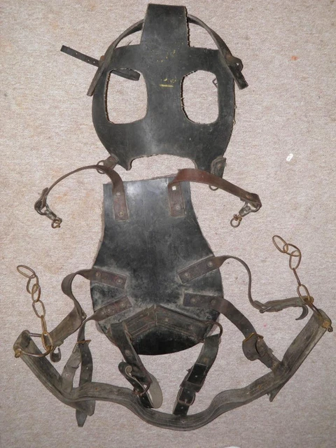 Antique Welsh Colliery Belting Coal Mining Pit Pony/Horse Harness & Bridle