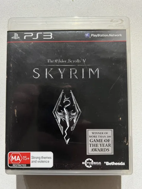 ^ THE ELDER SCROLLS V SKYRIM SONY PS3 GAME With Map + Manual Pal
