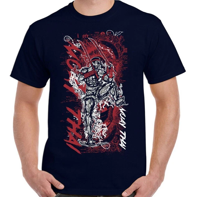 T-shirt MUAY THAI MMA UFC arti marziali Thailandia allenamento top palestra pantaloncini TIGER 2