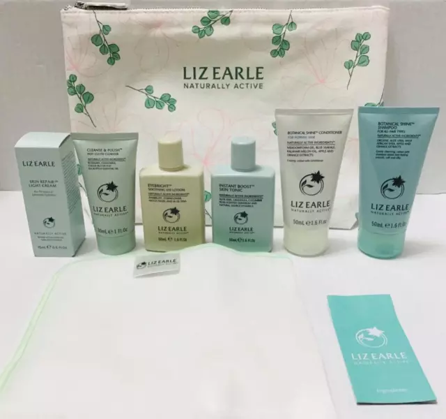 Liz Earle Botanical Beauty Try Me Collection Light Cream(Brand New + Beauty Bag)