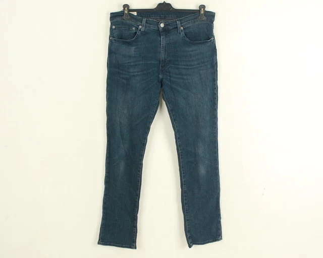 Jean Levi's 501 Homme Taille W31 L32 - Bleu Délavé, Coupe Droite à Boutons, Occasion Vintage