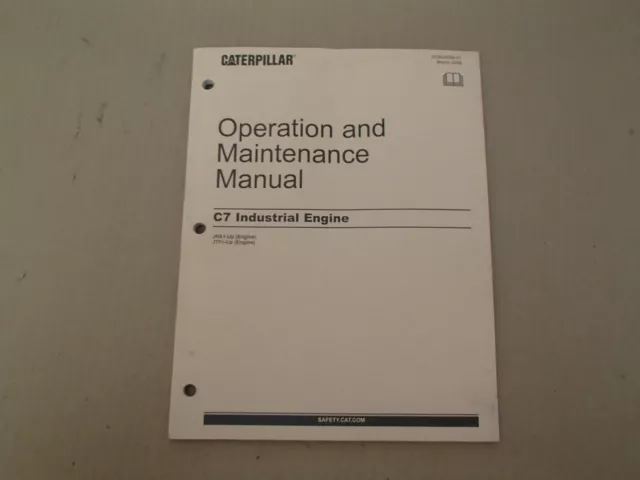 CATERPILLAR C7 INDUSTRIAL ENGINE OPERATION & MAINTENANCE MANUAL , JRA1  JTF1-up