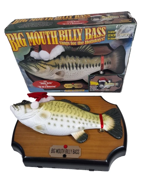 BIG MOUTH BILLY Bass Singing Fish Christmas Edition 1999 New £79.95