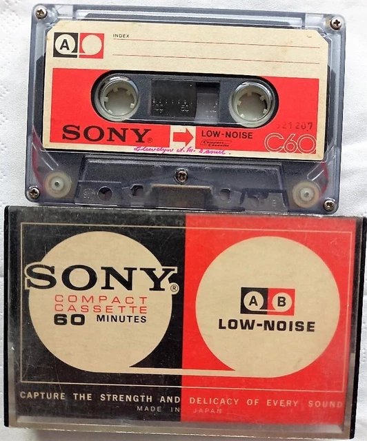 Sharp sealed cassette, tape, C-60S ,low noise Normal position