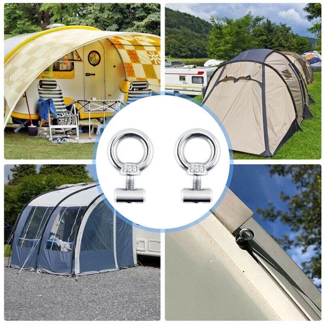 2/4/6/8*-Stainless Steel Awning Rail Stoppers Stops Motorhome Campervan Caravan