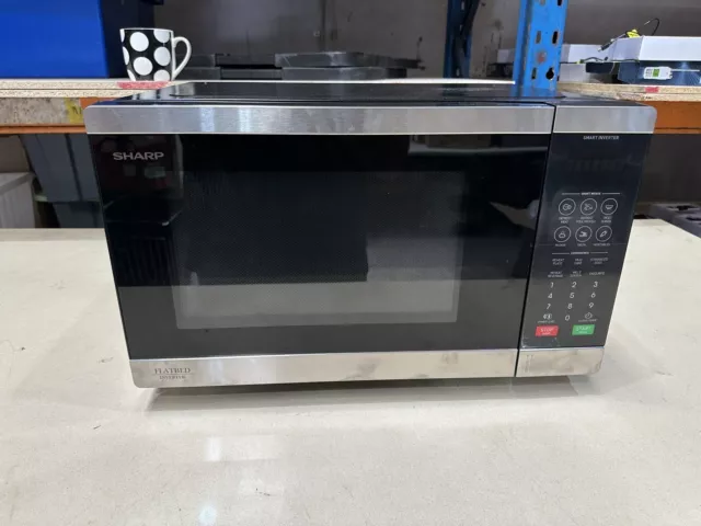 Sharp 32L 1200W Flatbed Microwave S/Steel SM327FHS