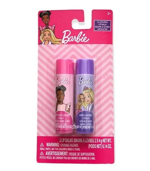 Barbie 2 Pack Lip Balms Cotton Candy & Grape