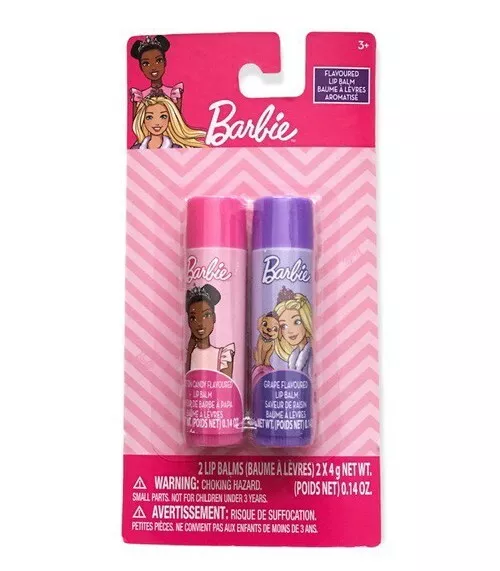 Barbie 2 Pack Lip Balms Cotton Candy & Grape
