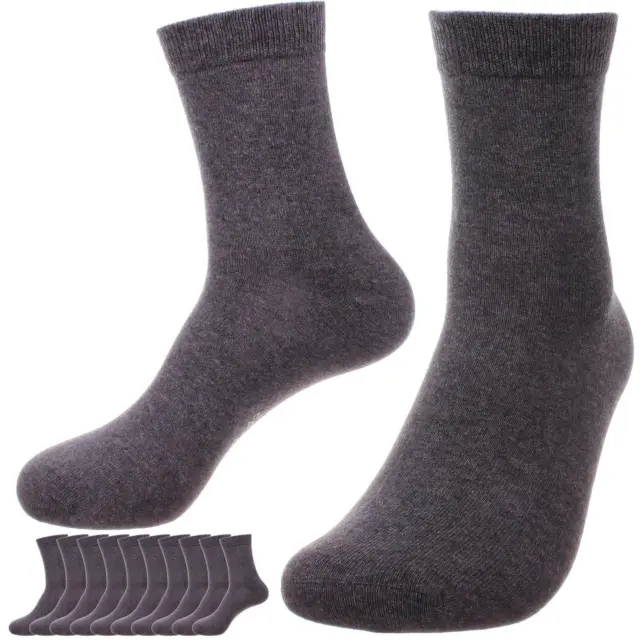 10 Paar Premium Socken 96% Baumwolle - Herren und Damen Business Sport Freizeit