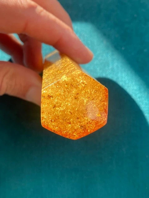 Antique Gold  Amber bakelite