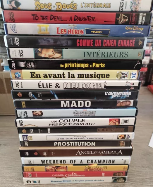 * Joli Lot De 20 Dvd ( Les Sous Doues , Angels In America,Un Printemps A Paris..