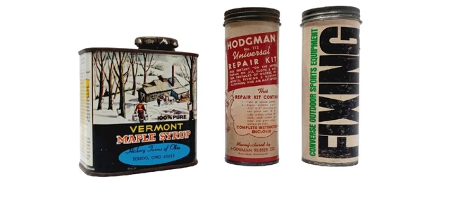 Lot Of 3 Vintage Converse #3450 Hodgman #313 Repair Kit Vermont Maple Syrup Cans